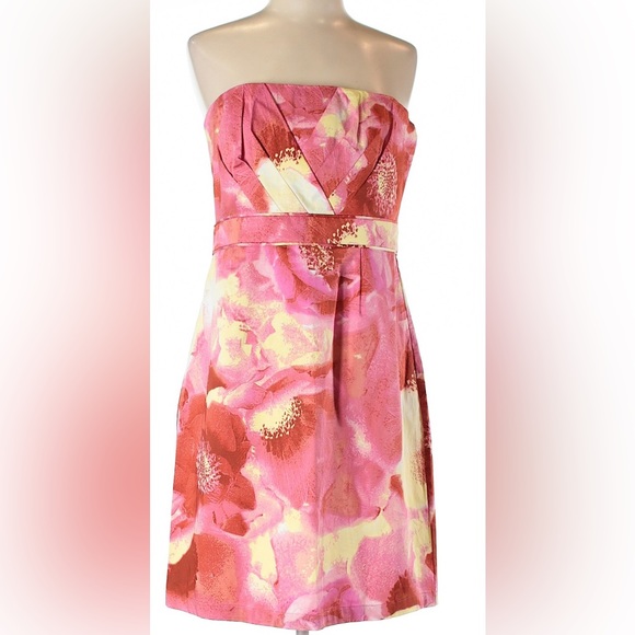 New York & Company Dresses & Skirts - NY & CO Little Floral Print Bandeau Sleeveless Mini Dress Chic Preppy Sz 14 $78